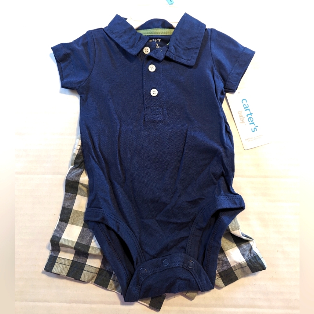 Carter's Infant Boys 2 Piece Summer Short Set Brand New With Tags 6 Mont… - Picture 1 of 5